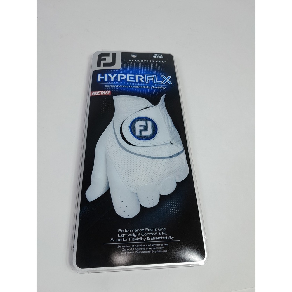 FootJoy HyperFLX Mens Left Hand Golf Gloves  - Sz M MEDIUM